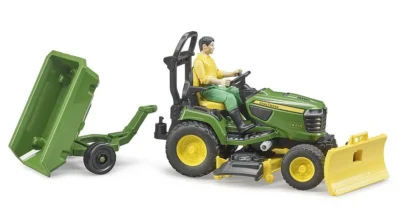 bworld john deere lawn tractor with trailer 4