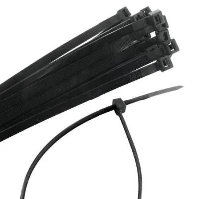 Cable Ties Black (Pack of 100) - 7.6mm X 380mm