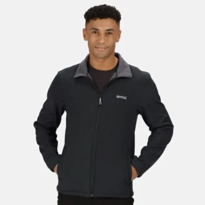 Regatta Men's Cera V Wind Resistant Softshell Walking Jacket Black