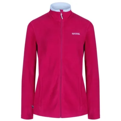 Regatta Women's Clemance II Lightweight Full-Zip Fleece Dark Cerise Light Steel