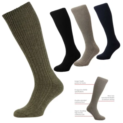Commando HJ3000 Wool Rich Work Boot Wellington Socks