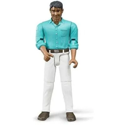 Bruder Man Medium Skin White Jeans