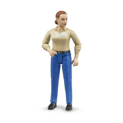 Bruder Woman with Light Skin Tone and Blue Trousers