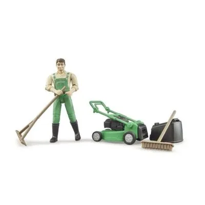 Bruder Gardener with equipment