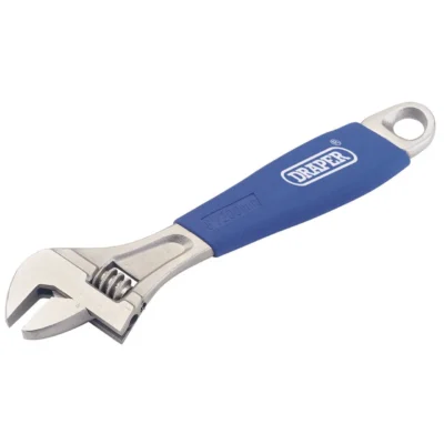 Draper Soft Grip Adjustable Wrench 200mm