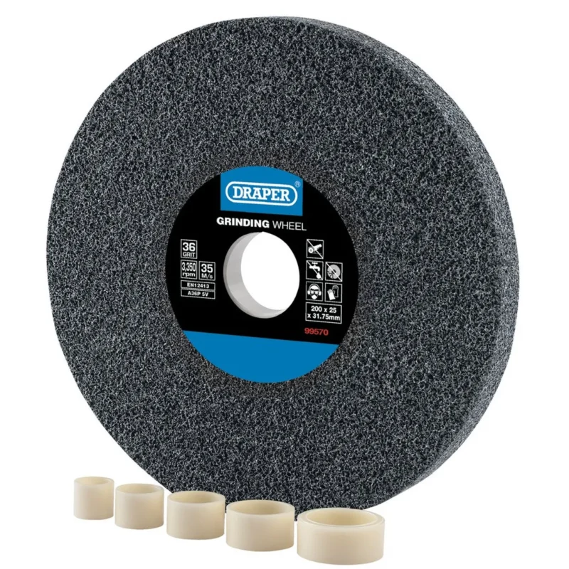 draper 99570 aluminium oxide bench grinding wheel