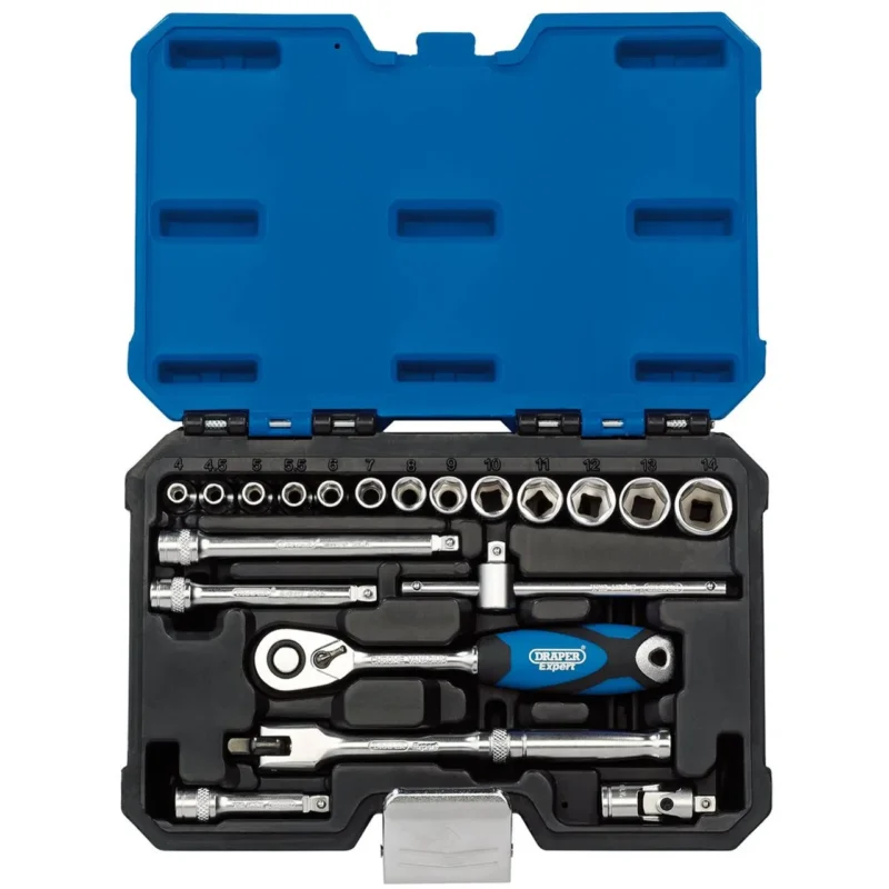 draper metric socket set 14 sq. dr. 20 piece