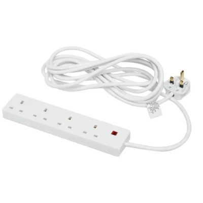 4 Gang 2 Metre Extension Lead