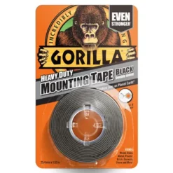 Gorilla Double Sided Black Tape 1.5m