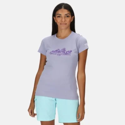 Regatta Women's Fingal V Graphic T-Shirt Lilac Bloom