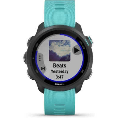garmin 010 02120 32 forerunner 245 music aqua smartwatch