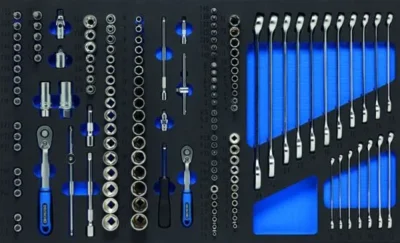 gereedschapswagen d2 xl 5 laden gevuld in foam 350dlg 1