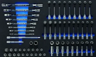 gereedschapswagen d2 xl 5 laden gevuld in foam 350dlg 3