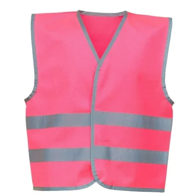 Girls Hi-Vis Pink Reflective Safety Vest