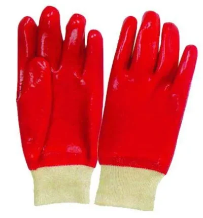 Gloves PVC Knitwrist