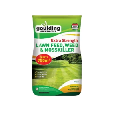 Goulding Garden Care Extra Strength Lawn Feed, Weed & Mosskiller 15KG