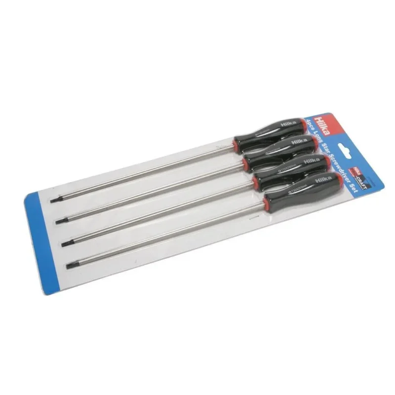 hilka 37204000 long tx star screwdriver set 4 piece