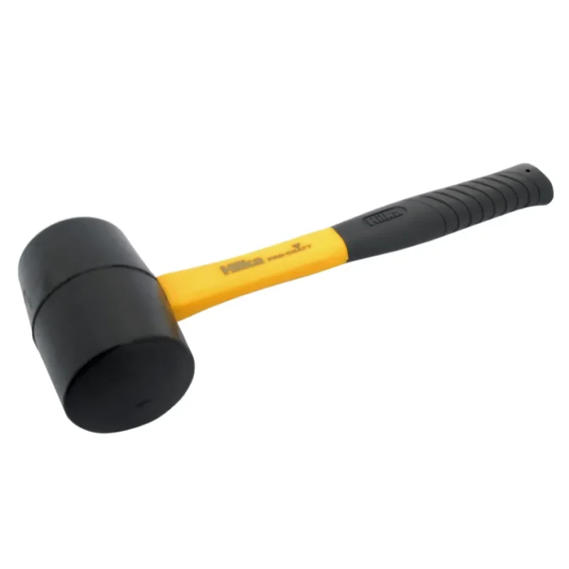 hilka black rubber mallet fglass shaft 16oz