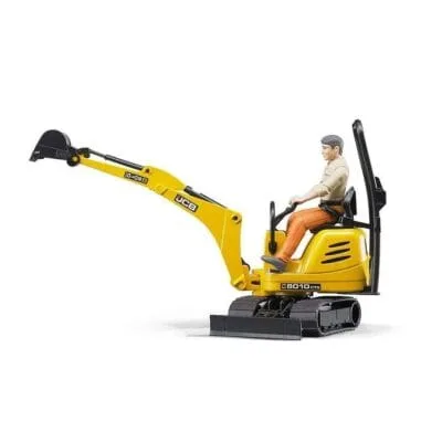 Bruder JCB Micro Excavator 8010 with figure