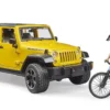 jeep wrangler rubicon w. mountain bike and cyclist 5