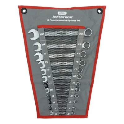 Jefferson 12 Piece Combination Ratchet Spanner Set