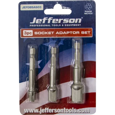 Jefferson 3 Piece Socket Adaptor Set