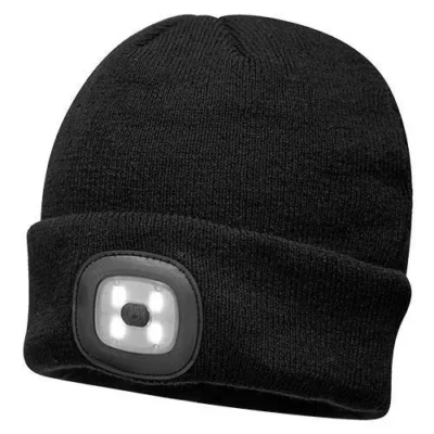 Jefferson 160lm LED USB Rechargeable Beanie Hat