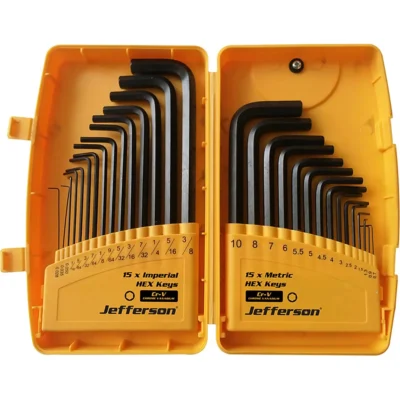Jefferson 30 Piece Hex Key Set (Metric & Imperial)