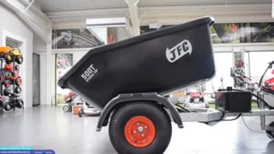 jfc quad hydraulic tipping trailer 500 litre