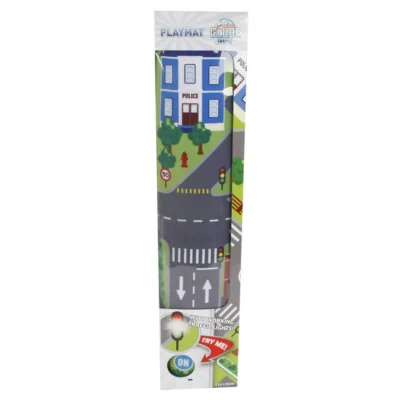 kids globe kids traffic mat with led traffic lights 72x120cm