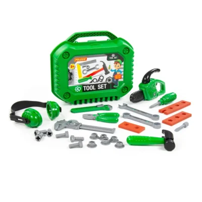 kids green toolset 26 piece set 3 1