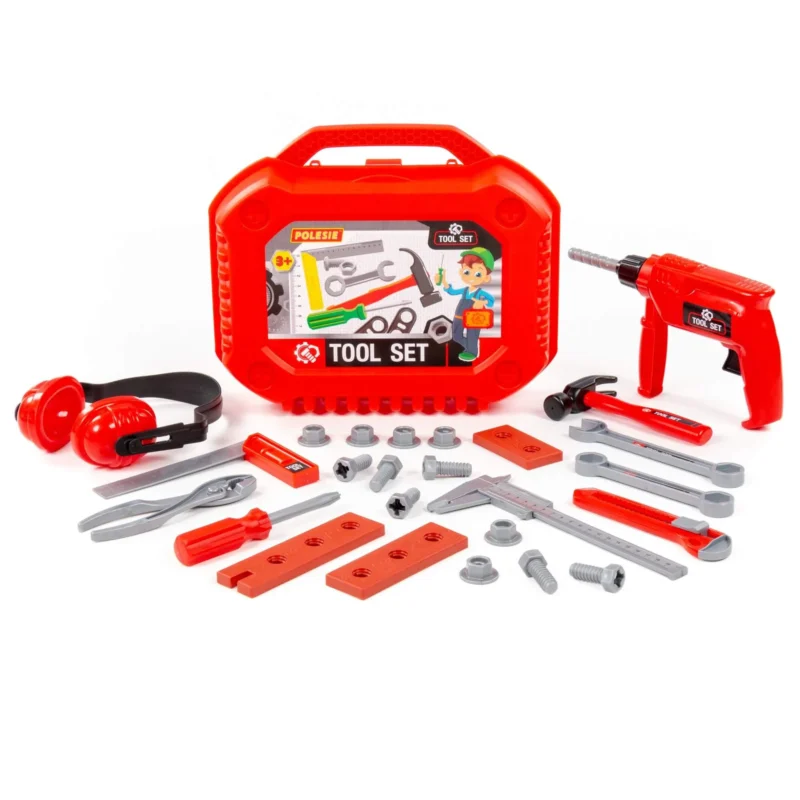 kids red toolset 27 piece set