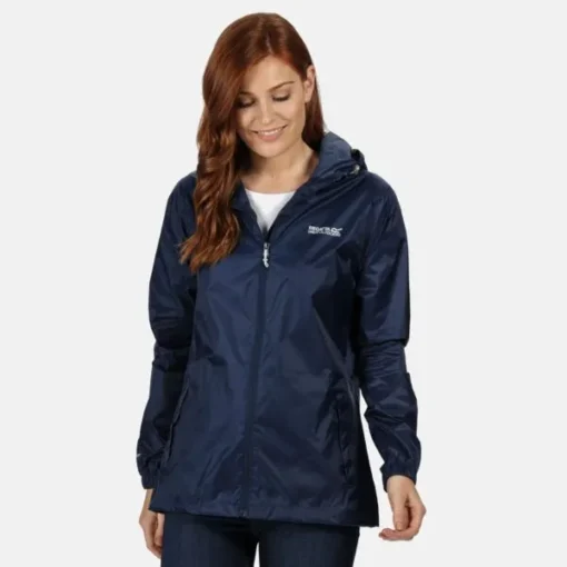 lightweight waterproof packaway walking jacket midnight