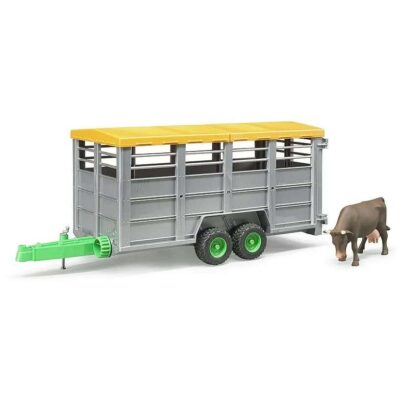 Bruder Livestock Trailer With Cow