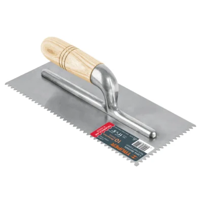 11" WOOD UNOTCH TROWEL