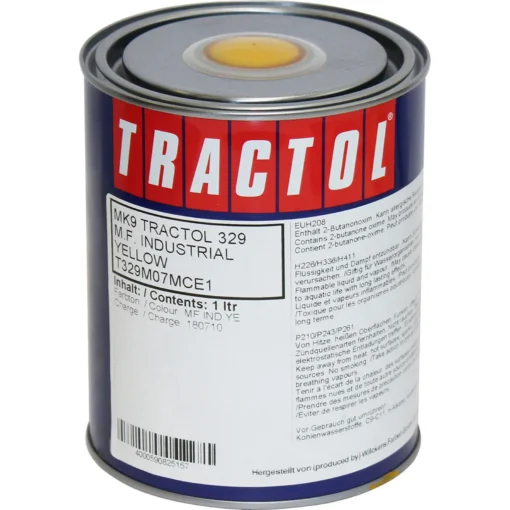 m.f. industrial yellow tractol paint