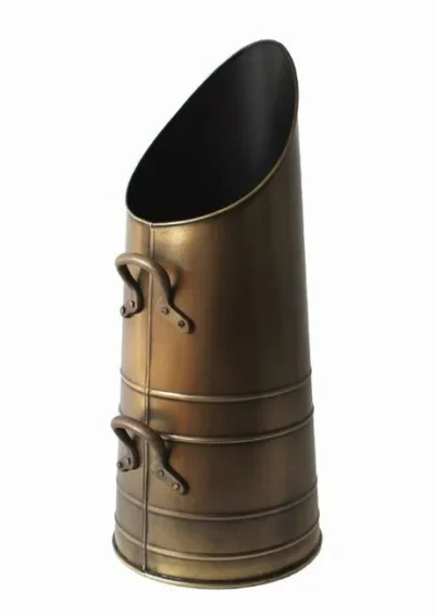 Mansion Antique Brass Anthracite Hod Coal Shuttle