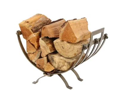 Mansion Antique Brass Folding Log Holder