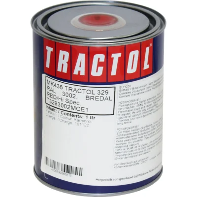 Tractol Paint 1L Bredal Red Hi-Spec