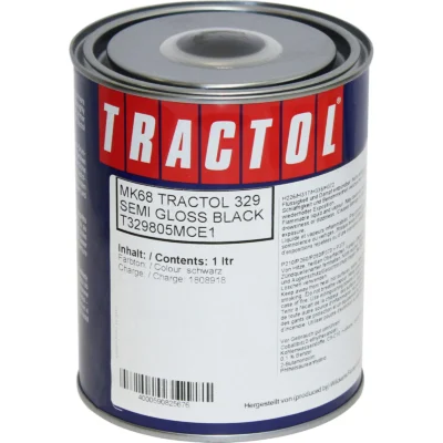 Tractol Paint 1L Case Semi Glass Black
