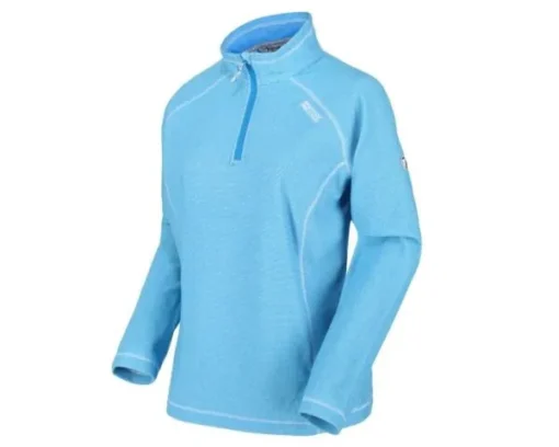 montes lightweight half zip fleece blue aster