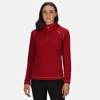 Regatta Women's Montes Lightweight Half-Zip Fleece Dark Cerise
