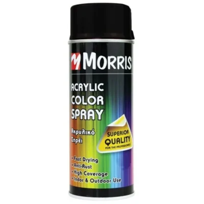 Morris Acrylic Spray Paint Jet Black 400ml
