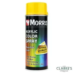 Morris High Gloss Acrylic Spray Paint Signal Yellow 400ml