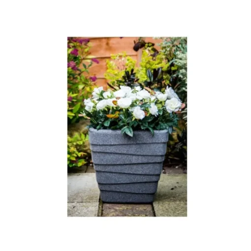 moy square trojan ash planter 31cm