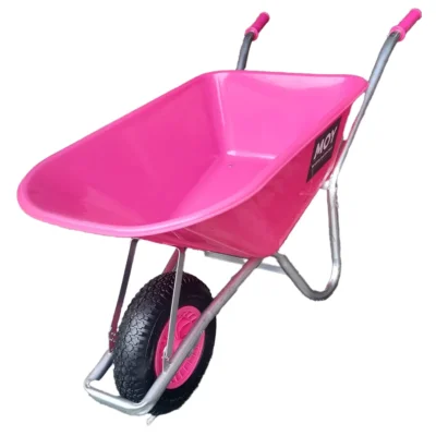 Moy Pink Pressed Wheelbarrow 80L 3 CU FT