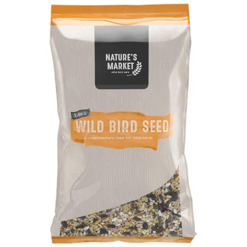 natures market wild bird seed food 1.8kg kingfisher