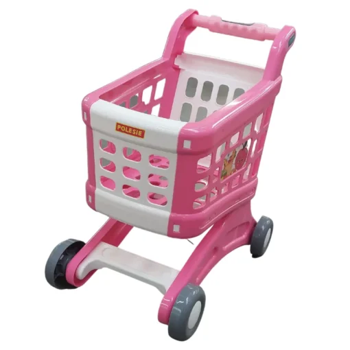 pink shopping trolley