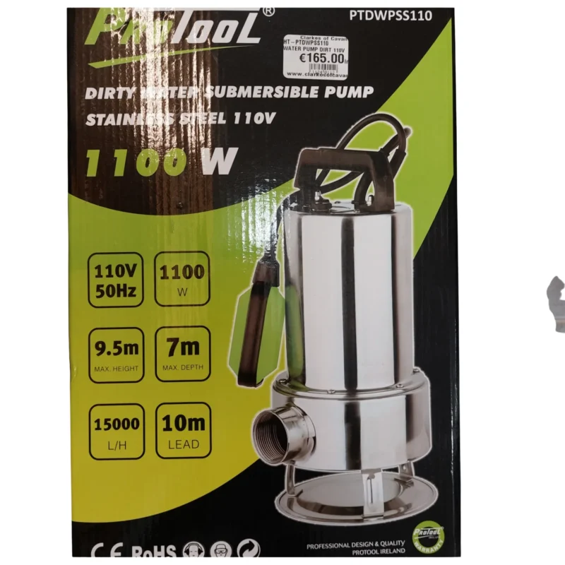 protool dirty water pump 110v