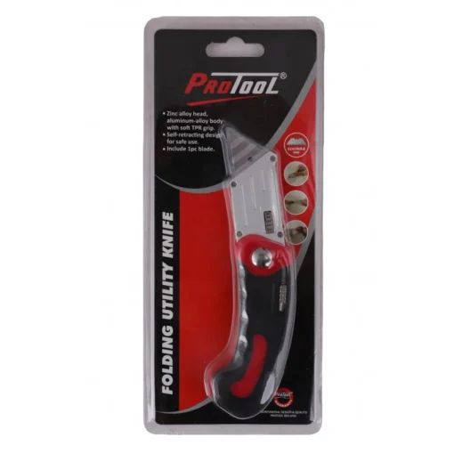 ptkn1085 protool folding utility knife 61 x 19 x 0.6mm